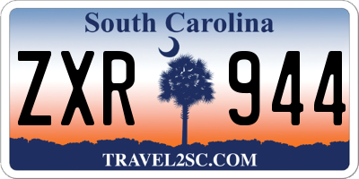 SC license plate ZXR944