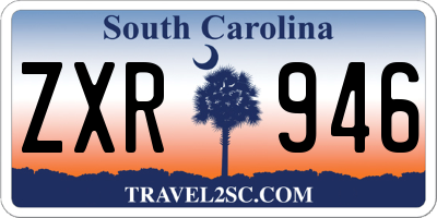 SC license plate ZXR946