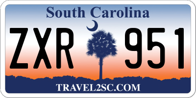 SC license plate ZXR951