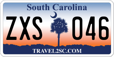 SC license plate ZXS046
