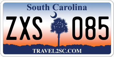 SC license plate ZXS085