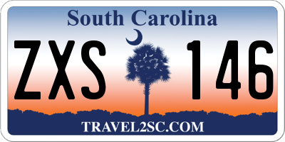 SC license plate ZXS146