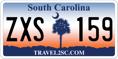 SC license plate ZXS159
