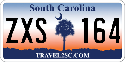 SC license plate ZXS164