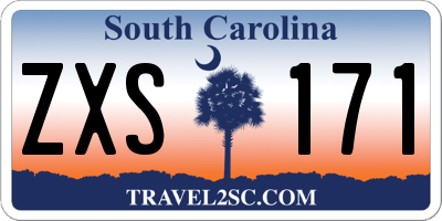 SC license plate ZXS171