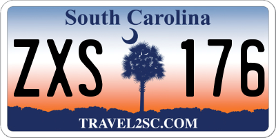 SC license plate ZXS176