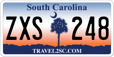 SC license plate ZXS248