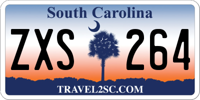 SC license plate ZXS264