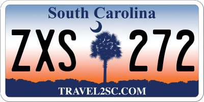 SC license plate ZXS272