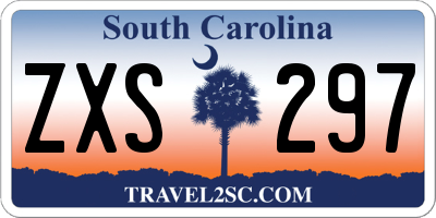 SC license plate ZXS297