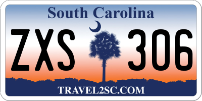SC license plate ZXS306
