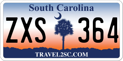 SC license plate ZXS364