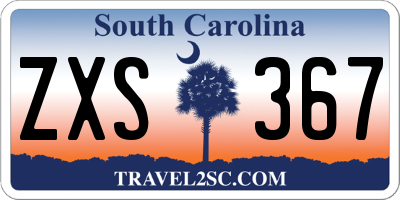 SC license plate ZXS367