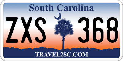 SC license plate ZXS368