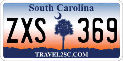 SC license plate ZXS369