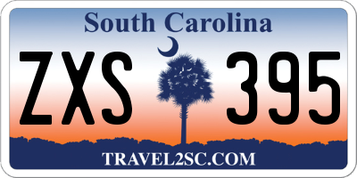 SC license plate ZXS395