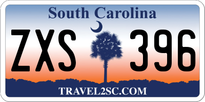 SC license plate ZXS396