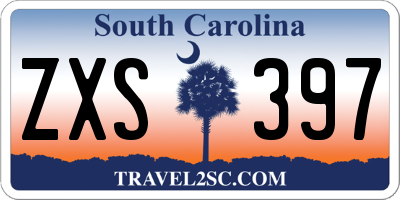SC license plate ZXS397