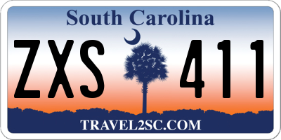 SC license plate ZXS411