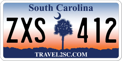 SC license plate ZXS412