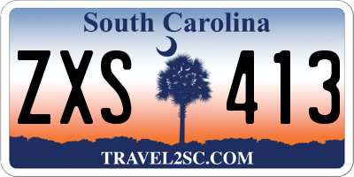 SC license plate ZXS413