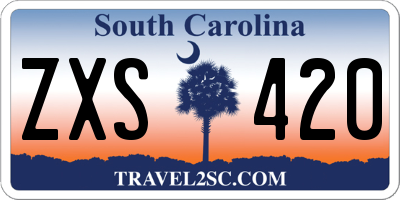 SC license plate ZXS420
