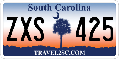 SC license plate ZXS425