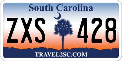 SC license plate ZXS428