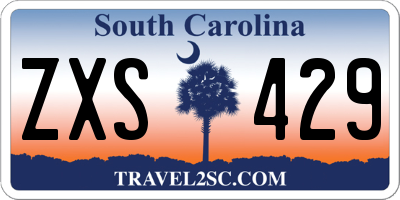 SC license plate ZXS429