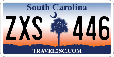SC license plate ZXS446