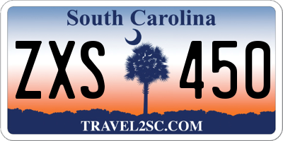 SC license plate ZXS450