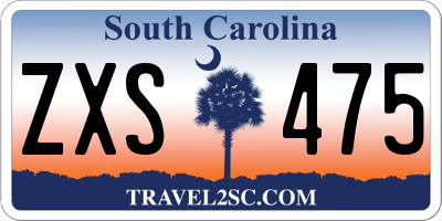 SC license plate ZXS475