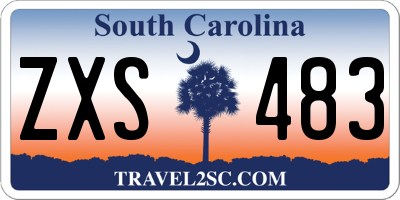 SC license plate ZXS483