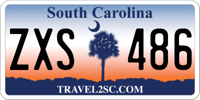 SC license plate ZXS486