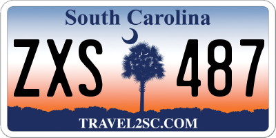 SC license plate ZXS487
