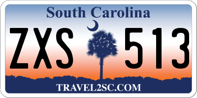 SC license plate ZXS513