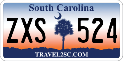 SC license plate ZXS524