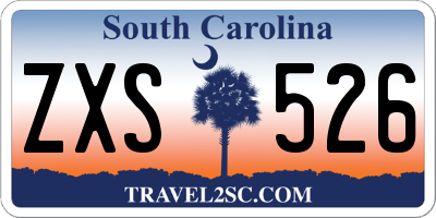 SC license plate ZXS526