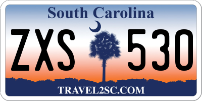 SC license plate ZXS530