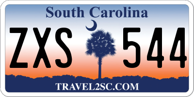SC license plate ZXS544