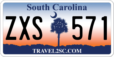 SC license plate ZXS571