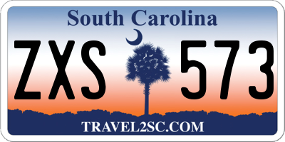 SC license plate ZXS573