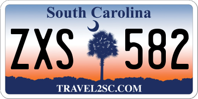 SC license plate ZXS582