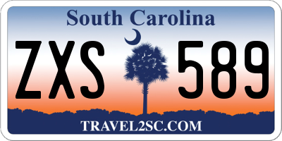 SC license plate ZXS589