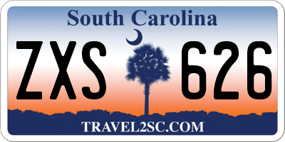 SC license plate ZXS626
