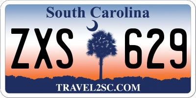 SC license plate ZXS629