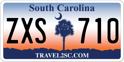 SC license plate ZXS710