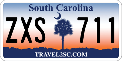 SC license plate ZXS711