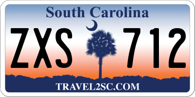 SC license plate ZXS712