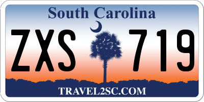 SC license plate ZXS719